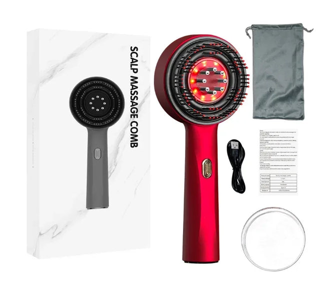 Infrared Light Scalp Massage Comb With Hair Growth Therapy - Omega Lifestyles