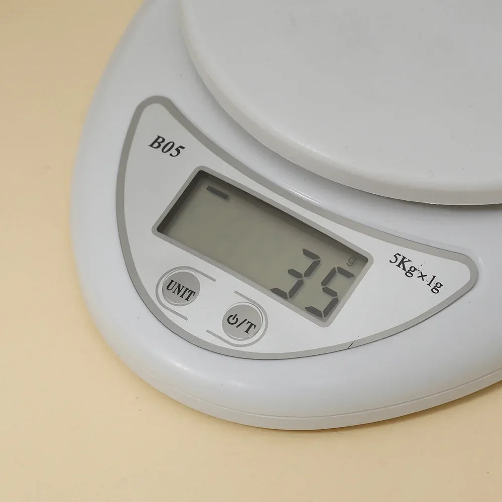 5Kg Portable Digital Kitchen Scale With LED Display - Omega Lifestyles