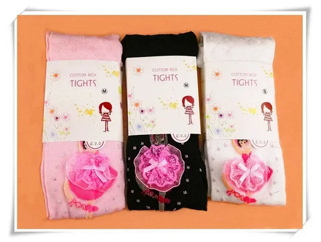 Girls Cotton Cartoon Soft Knit Autumn Tights - Omega Lifestyles