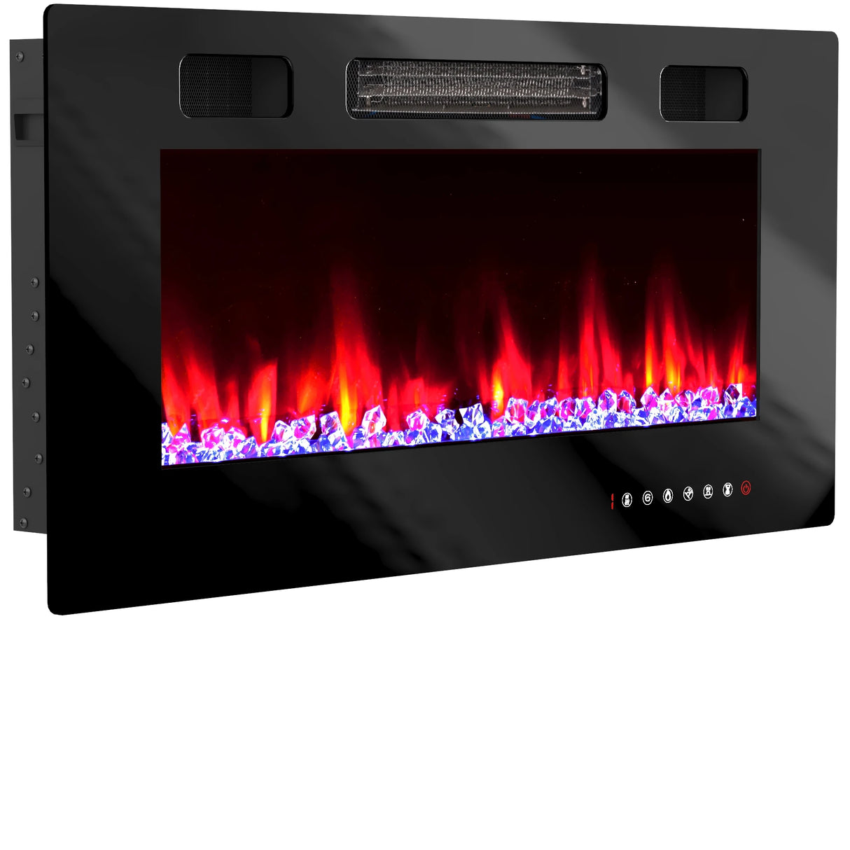 Farmhouse Wooden Sliding Barn Door Coffee Bar Cabinet