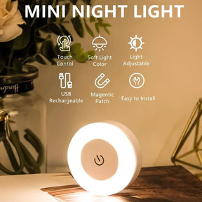 Rechargeable Touch-Sensitive LED Night Light - Omega Lifestyles