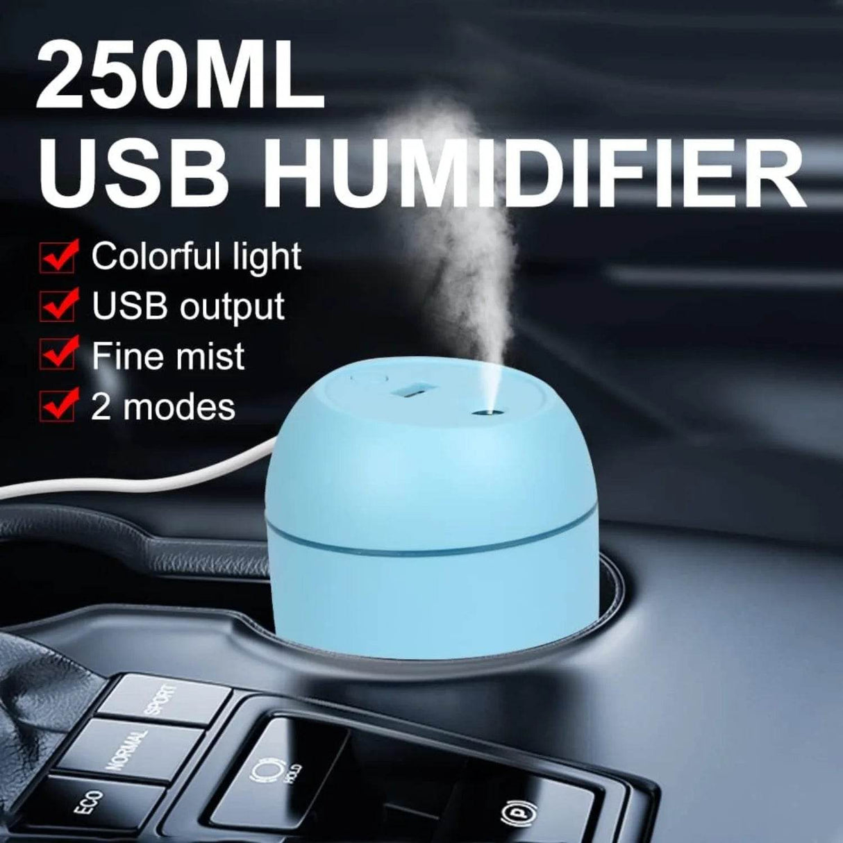 USB Mini Car Humidifier and Diffuser - Omega Lifestyles