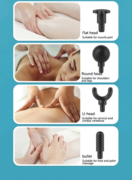 LCD Intelligent Frequency Control Mini Portable USB Massage Gun - Omega Lifestyles