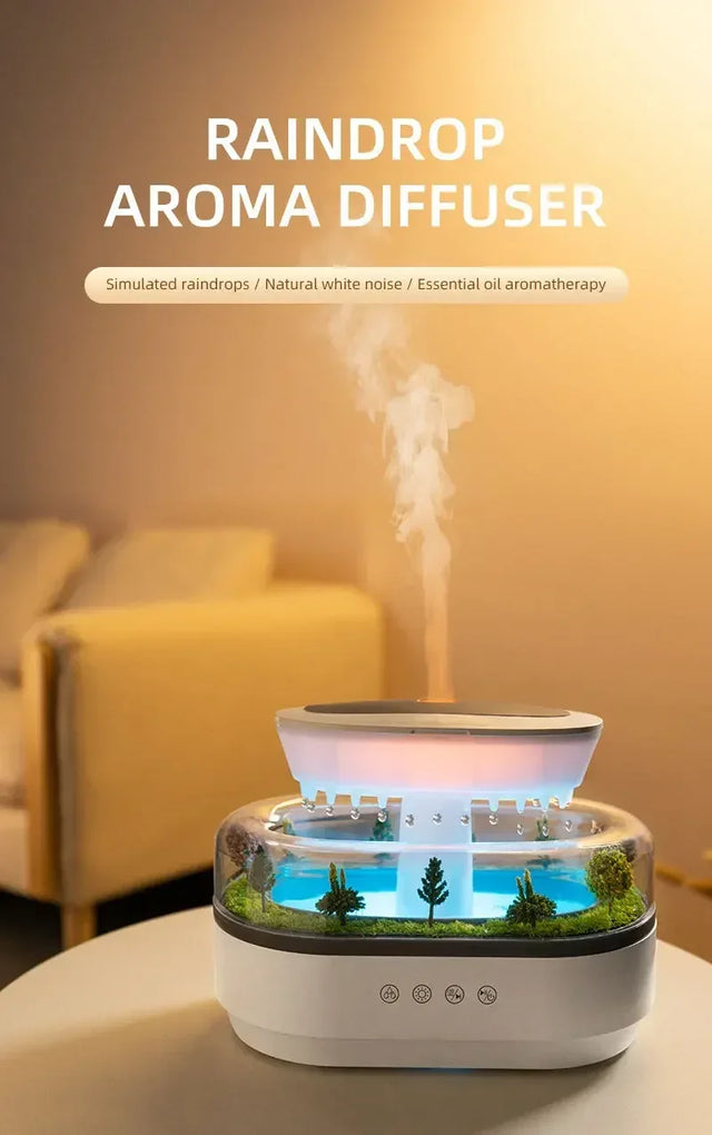 Ultrasonic Aromatherapy Diffuser With Colorful Nightlight - Omega Lifestyles