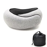 Memory Foam Travel Neck Pillow Adjustable U-Shape Support - Omega Lifestyles