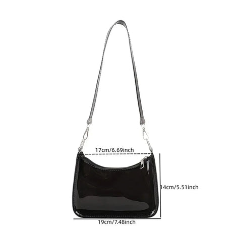 Clear PVC Small Zipper Shoulder Bag For Women - Omega Lifestyles