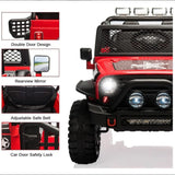 12V Electric 2-Seater Kids Ride On Truck Car With Remote