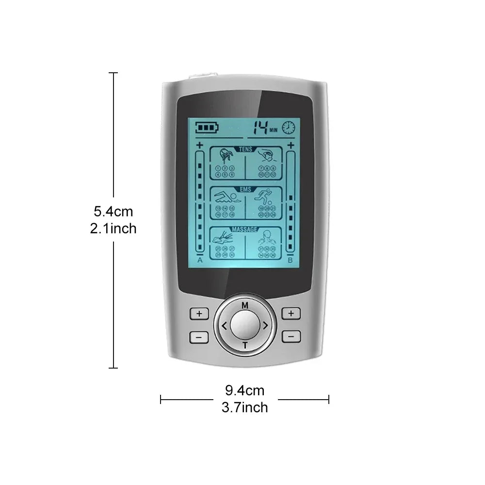 Digital Dual Channel TENS Unit EMS Muscle Stimulator Therapy - Omega Lifestyles
