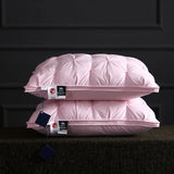 95% Goose Down Like Anti-Snore Cotton Sleeping Pillow 48x74cm Low - Omega Lifestyles