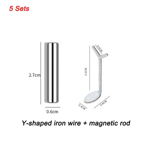 Set Of 5 Y-Shaped Love Heart Cat Eye Nail Tool - Omega Lifestyles