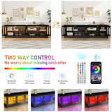 70-Inch Modern LED High Glossy Wooden TV Stand