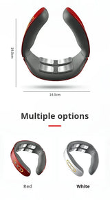 Neck Shoulder Heated Pulse Massager With 4 Kneading Heads - Omega Lifestyles