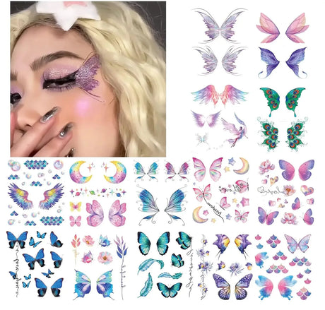 Waterproof Flash Butterfly Temporary Tattoo Sticker - Omega Lifestyles