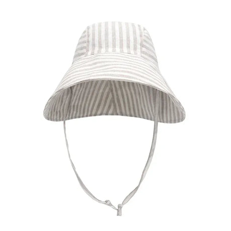 Cotton Linen Baby Kids Summer Sunhat With Wide Brim - Omega Lifestyles