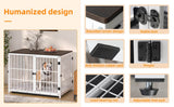 Multifunctional Wooden Dog Crate With Removable Tray - Omega Lifestyles