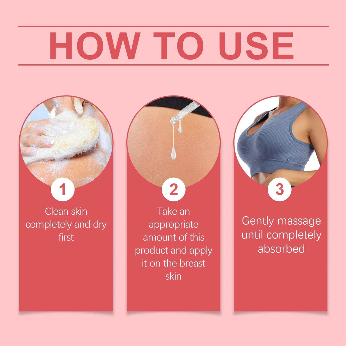 Herbal Breast Enlargement Massage Oil for Elastic Skin