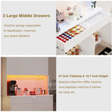 American Country Antique Wood Pantry Cabinet With LED Lights