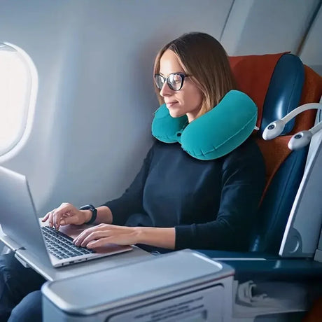 Inflatable Portable Travel Neck Pillow - Omega Lifestyles