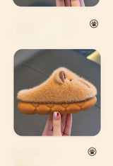 Kids Plush Anti-Slip Winter Warm Cotton Slippers