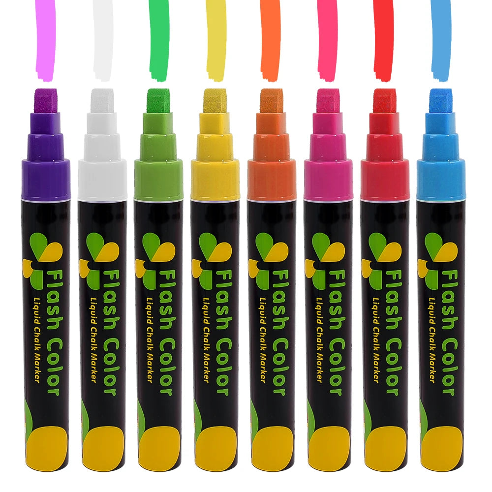 Erasable Liquid Chalk Markers Set Of 8 Colors