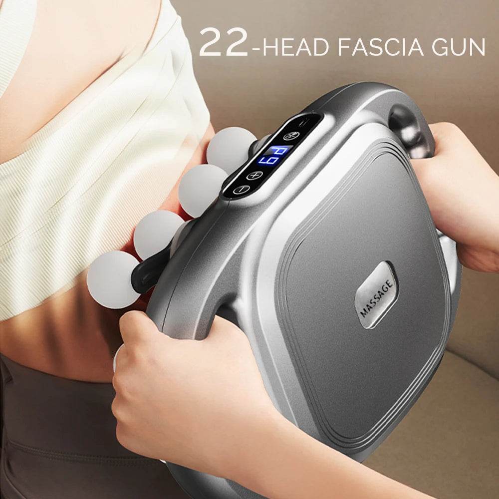 22-Head High-Frequency Vibration Body Massage Gun - Omega Lifestyles