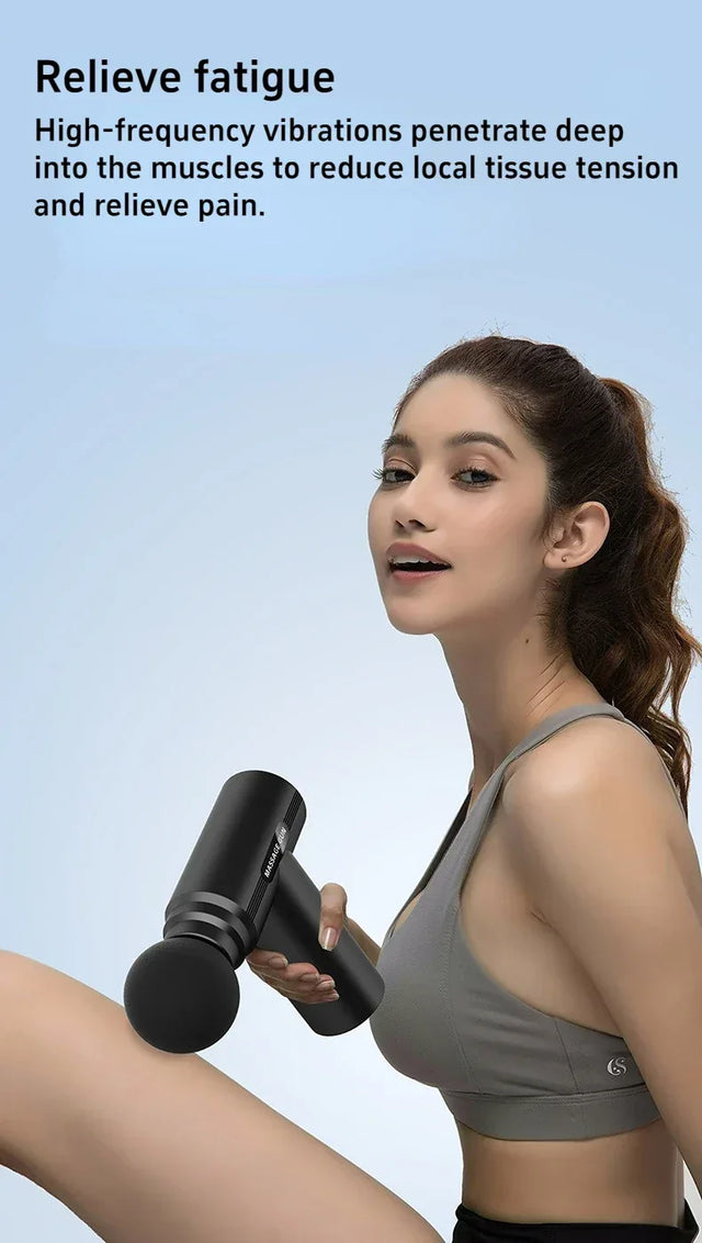 Compact USB Mini Muscle Relaxation Massage Gun With LED Display - Omega Lifestyles