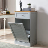 Multifunctional Tilt Out Kitchen Trash Cabinet With Cutting Board