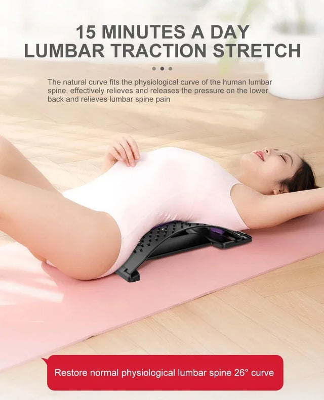 Lumbar Support Back Massager Waist Pain Relief Device - Omega Lifestyles