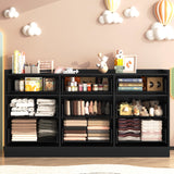 9-Drawer Wooden Dresser With LED Lights And Charging Station