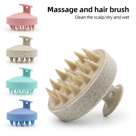 Silicone Handheld Scalp Shampoo Massage Brush - Omega Lifestyles