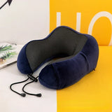 U-Shaped Memory Foam Travel Neck Pillow Cervical Support - Omega Lifestyles