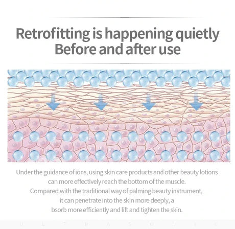 Deep Vibrate Ultrasonic Facial Skin Scrubber Cleaner - Omega Lifestyles