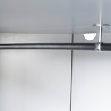 Polygon Corner Space-Saving Gray Particle Board Wardrobe - Omega Lifestyles