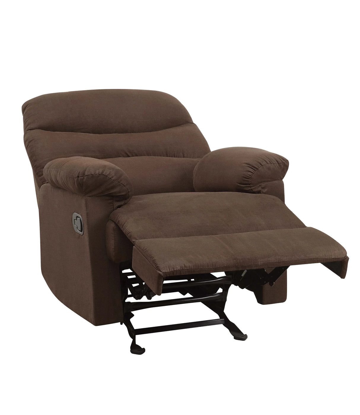 Chocolate Microfiber Motion Glider Recliner With Reclining Function - Omega Lifestyles