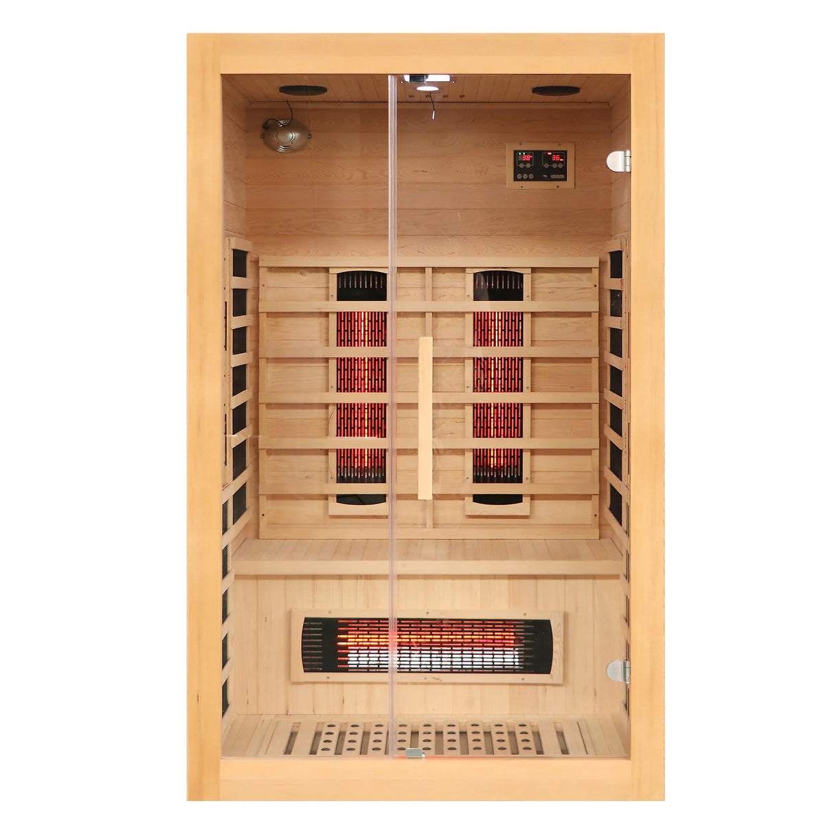 2 to 3 Person Hemlock Wood Low EMF Far Infrared Sauna - Omega Lifestyles