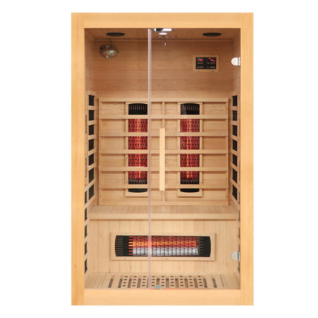 2 to 3 Person Hemlock Wood Low EMF Far Infrared Sauna - Omega Lifestyles