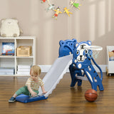 2-in-1 Toddler Slide With Basketball Hoop - Omega Lifestyles