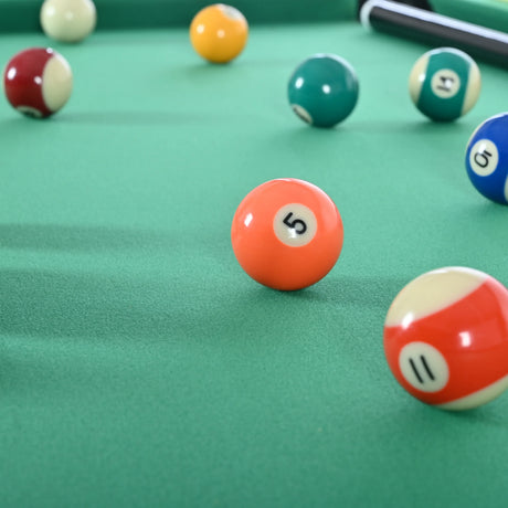 Foldable Black Green MDF Steel Pool Game Table - Omega Lifestyles