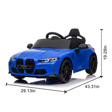 BMW Licensed 12v Kids Ride-On Car With Bluetooth Music - Omega Lifestyles