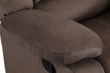 Brown Fabric Upholstered Sofa With Lumbar Support - Omega Lifestyles