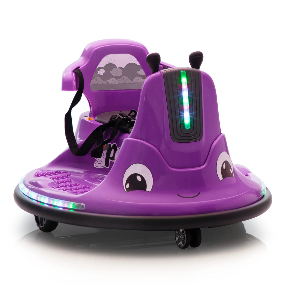 12V Snail-Shaped Kids Electric Remote Control Bumper Car - Omega Lifestyles