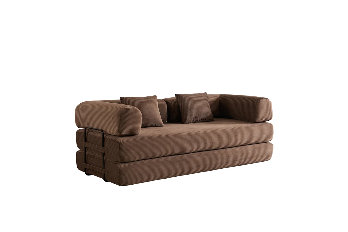 Convertible Corduroy 4-in-1 Sleeper Sofa Bed - Omega Lifestyles