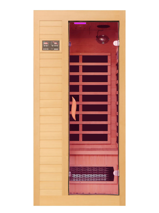 Hemlock Wood Low EMF FAR Infrared Sauna For Home Indoor - Omega Lifestyles