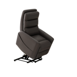 Grey Faux Leather Power Lift Recliner Chair With USB Charging - Omega Lifestyles