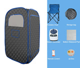 Portable Steam Sauna Tent With Folding Chair and Remote - Omega Lifestyles
