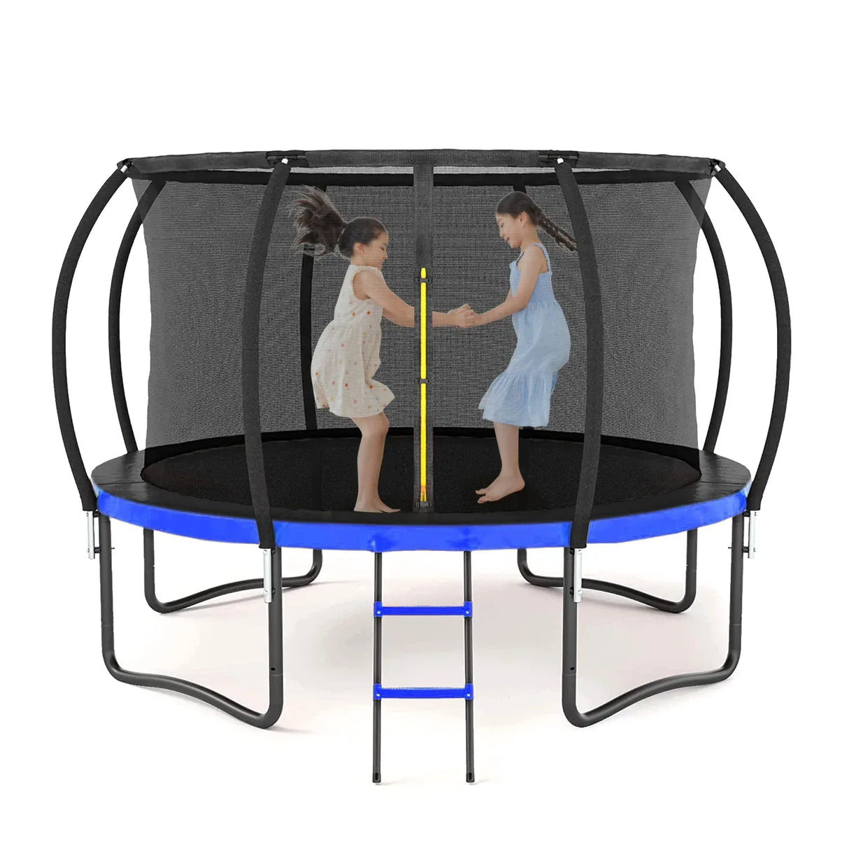 14FT Outdoor Metal Frame Kids Safety Enclosure Trampoline - Omega Lifestyles