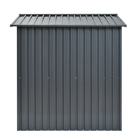Heavy-Duty Galvanized Steel 6x8ft Outdoor Storage Shed - Omega Lifestyles