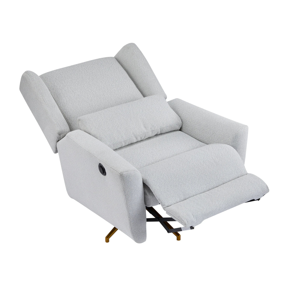 Power Upholstered 360-Degree Swivel Recliner Chair - Omega Lifestyles