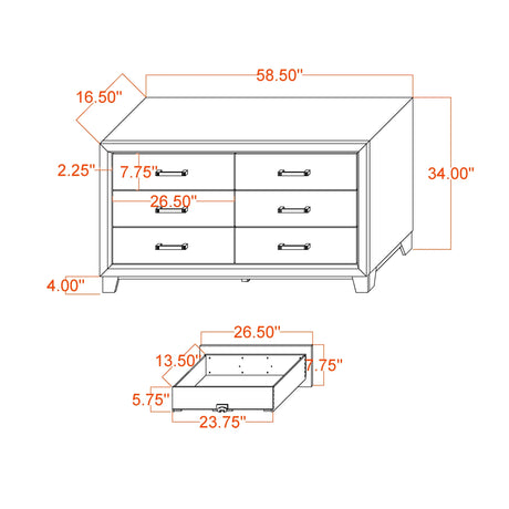Queen Urban Farmhouse Solid Wood 5-Piece Bedroom Set - Omega Lifestyles