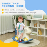 Multifunctional Toddler Ride On Horse With Push Handle - Omega Lifestyles